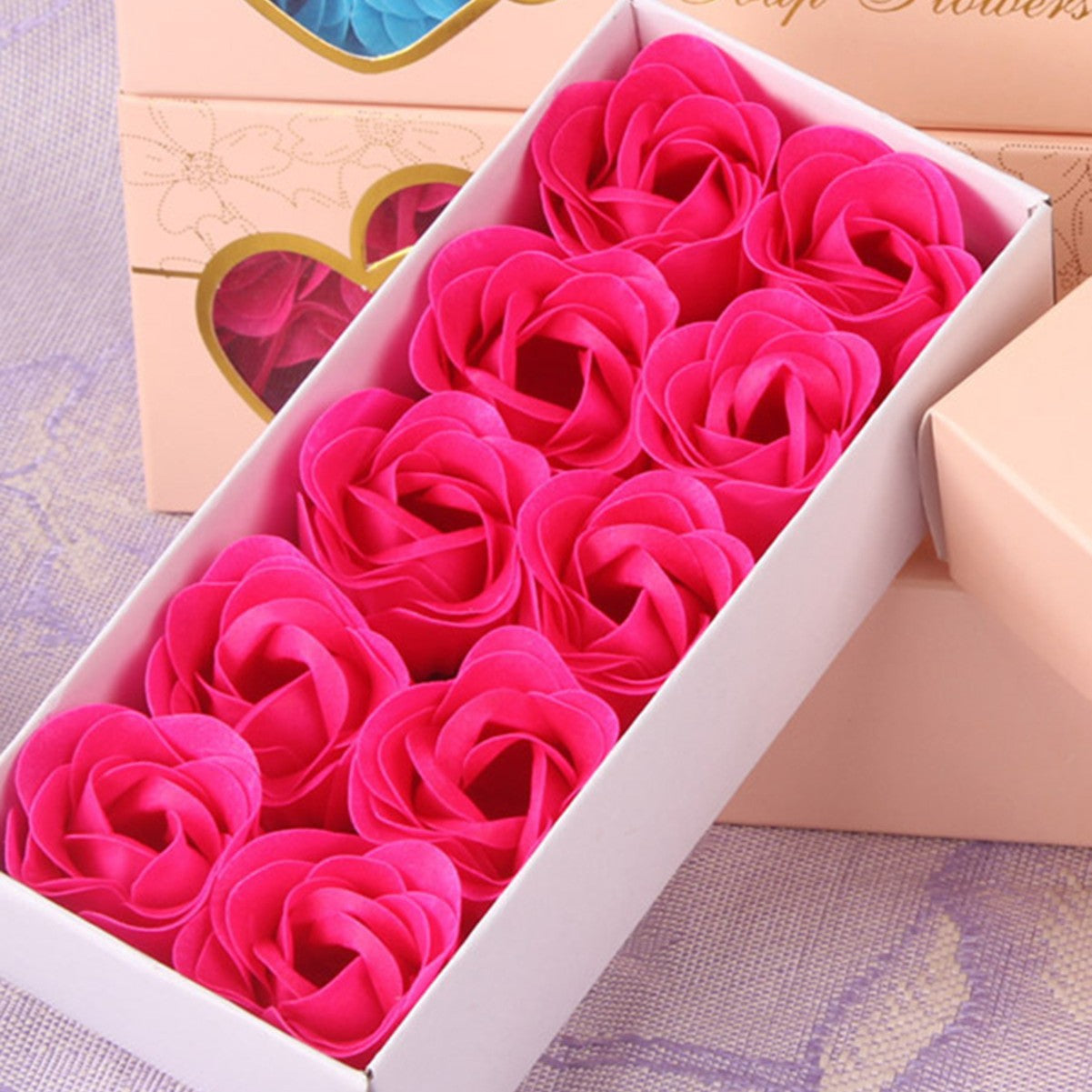 Double Heart Rose Soap Flower Gift Box – Romantic Eternal Flower for Valentine, Birthday & Anniversary Gift