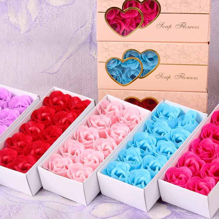 Double Heart Rose Soap Flower Gift Box – Romantic Eternal Flower for Valentine, Birthday & Anniversary Gift