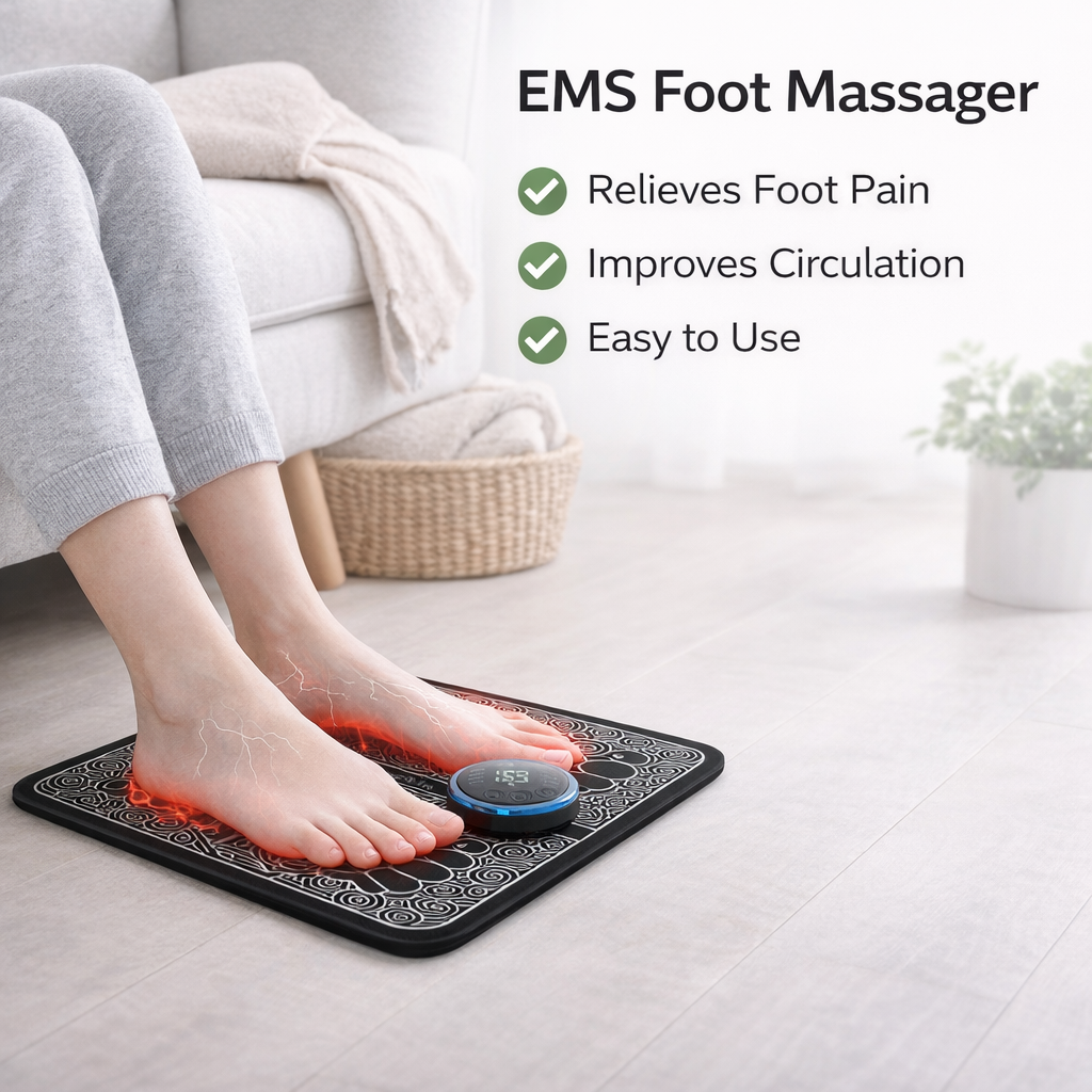 Wazir™ EMS Foot Massager Mat – Pain Relief, Leg Recovery & Muscle Relaxation