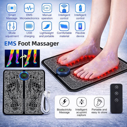 Wazir™ EMS Foot Massager Mat – Pain Relief, Leg Recovery & Muscle Relaxation