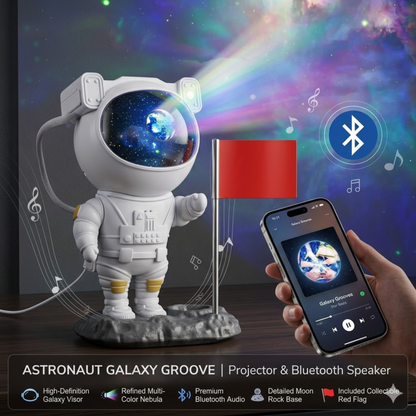 Wazir™ Astronaut Galaxy Star Projector – LED Nebula Night Light with Remote Control