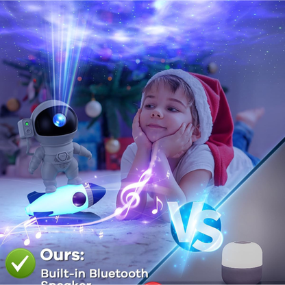Wazir™ Astronaut Galaxy Star Projector – LED Nebula Night Light with Remote Control