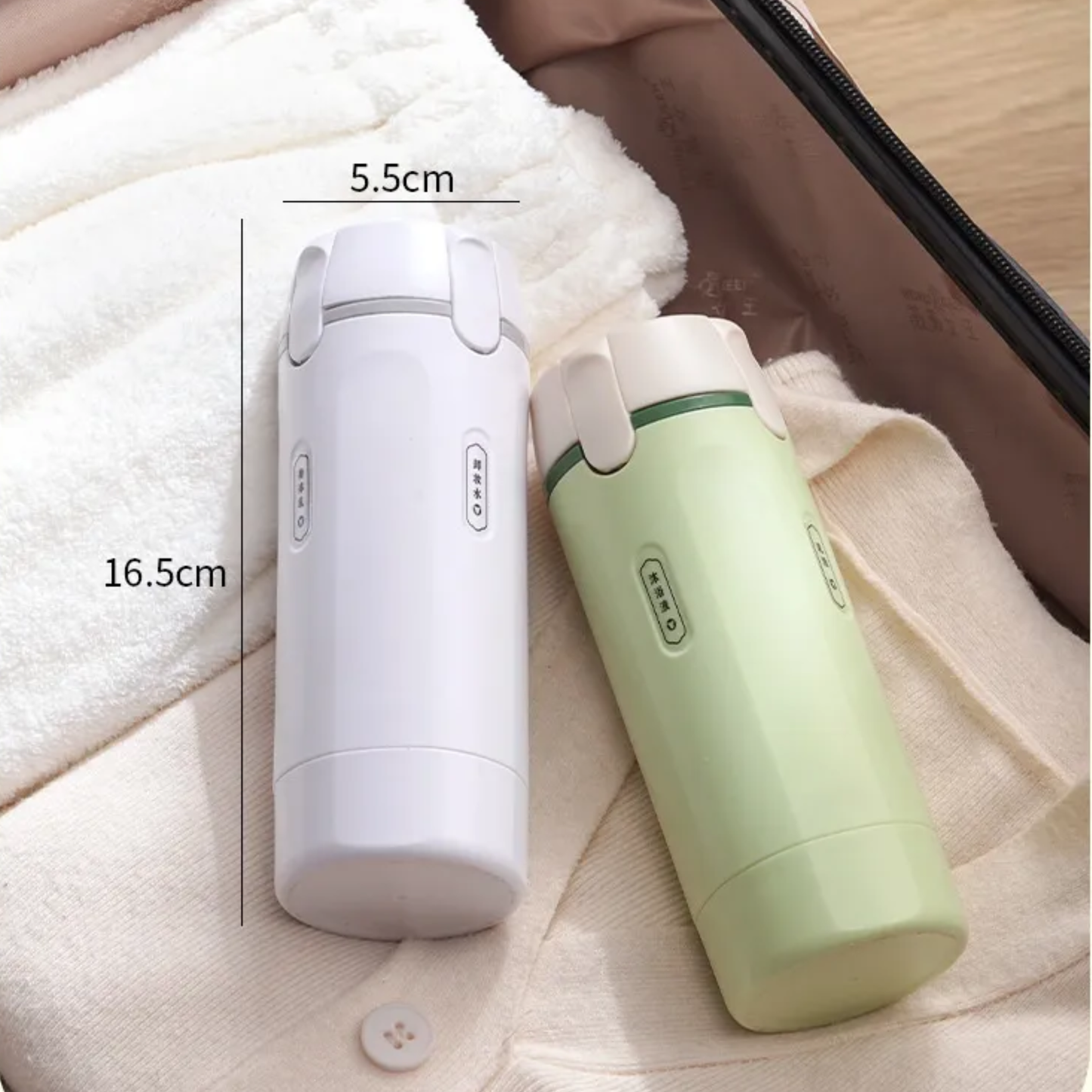 Wazir™ 4-in-1 Leakproof Travel Dispenser – Portable TSA-Approved Refillable Toiletry Bottles