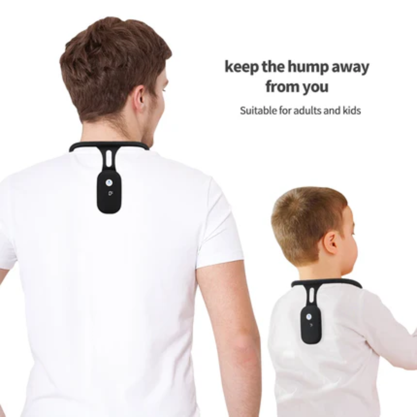 Wazir™ PosturePro Align — Smart Posture Corrector Collar with Haptic Feedback & LED Display