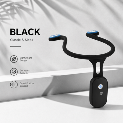Wazir™ PosturePro Align — Smart Posture Corrector Collar with Haptic Feedback & LED Display