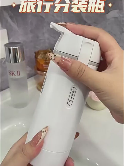 Wazir™ 4-in-1 Leakproof Travel Dispenser – TSA-Approved Refillable Toiletry Bottles